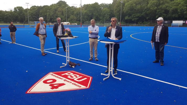 Eröffnung Hockeyplätze mit Burkhard Exner, Dietmar Thiele und Bernd Richter